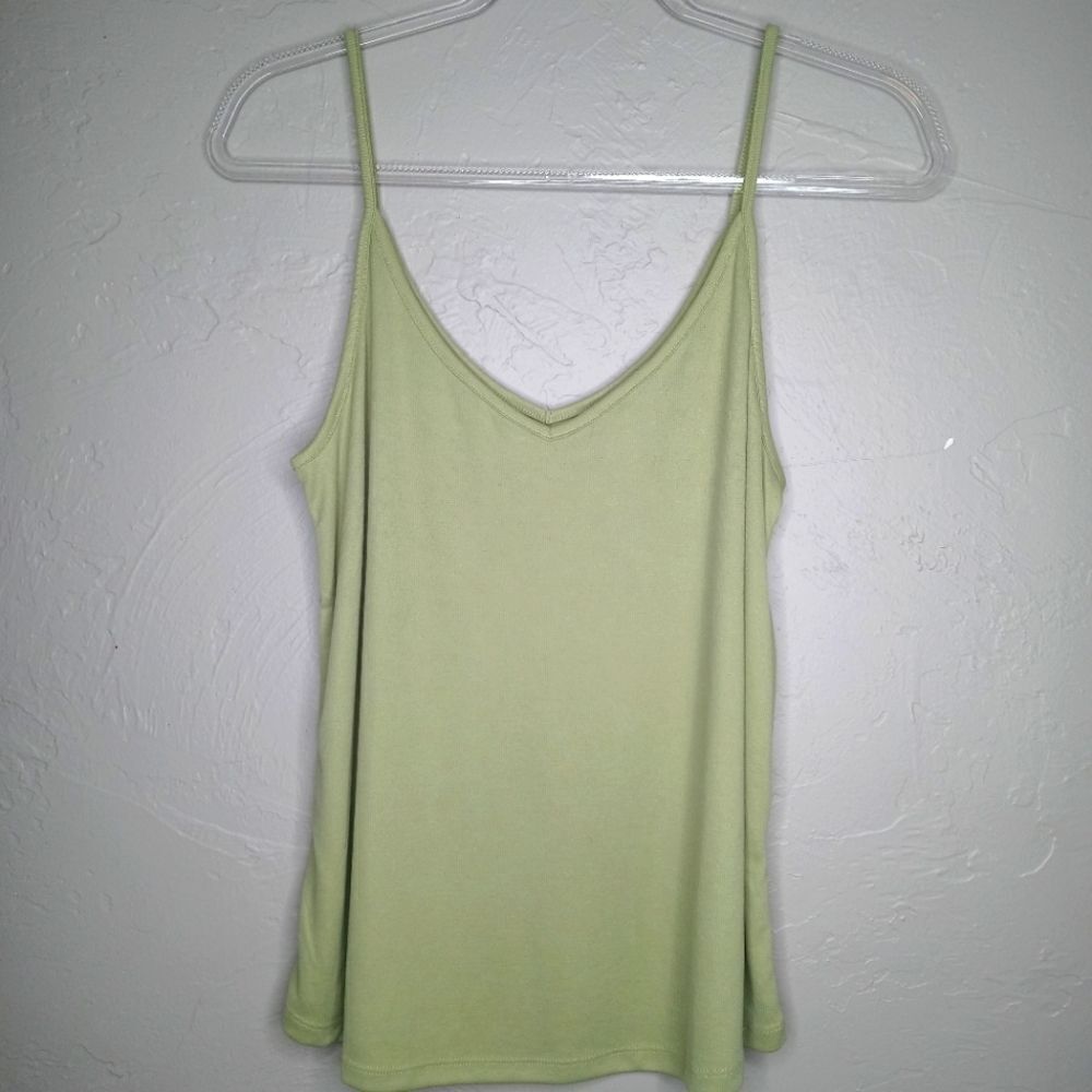 Nordstrom BP Olive Green Ribbed Tank
